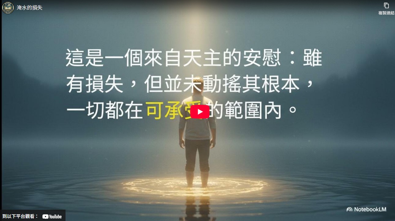 淹水的損失－（就業與天職：夢見找工作時，聖經所提供的職涯導航）(標題圖檔)